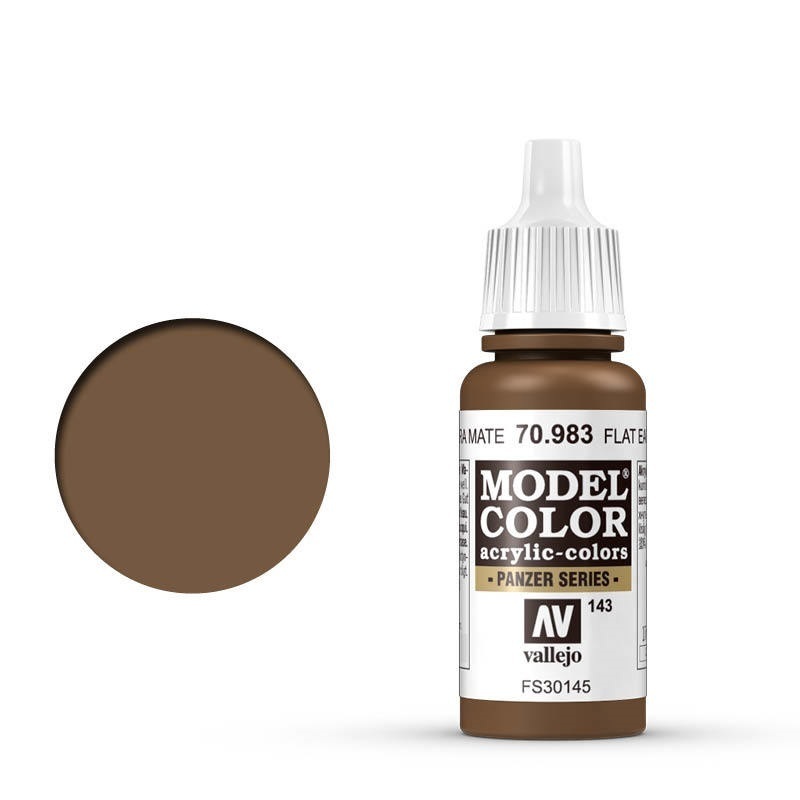 Vallejo Model Colour #143 Flat Earth 17 ml Acrylic Paint [70983]