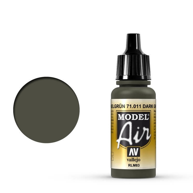 Vallejo Model Air Dark Green RLM83 17 ml Acrylic Airbrush Paint