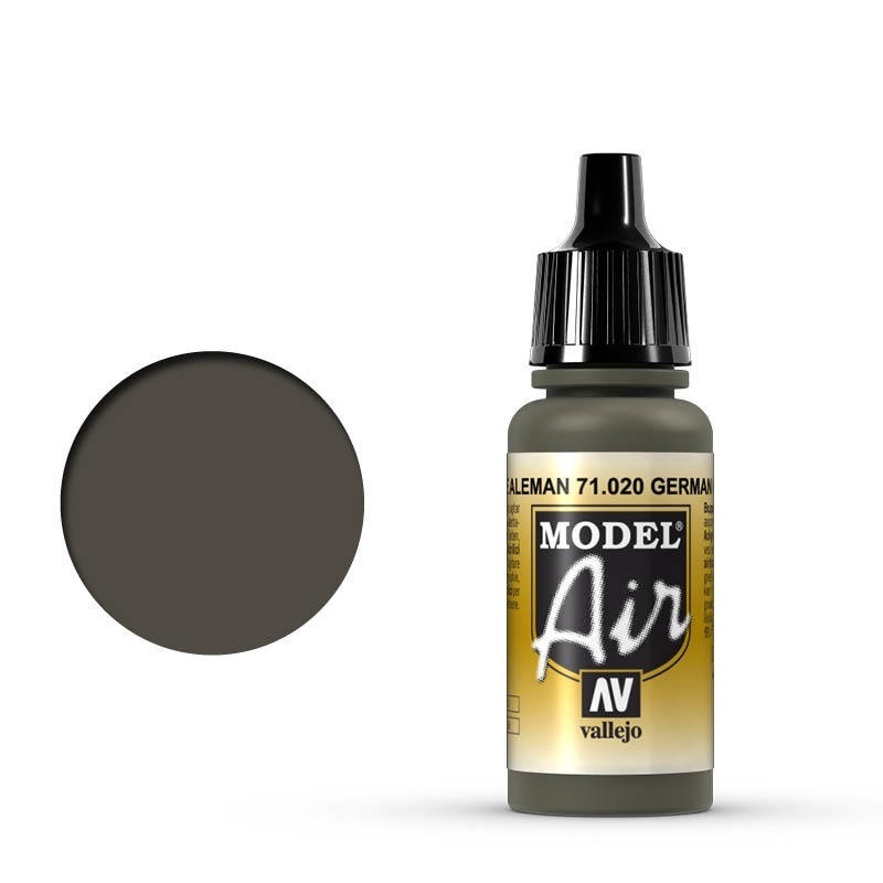 Vallejo Model Air German Green 17 ml Acrylic Airbrush Paint [710