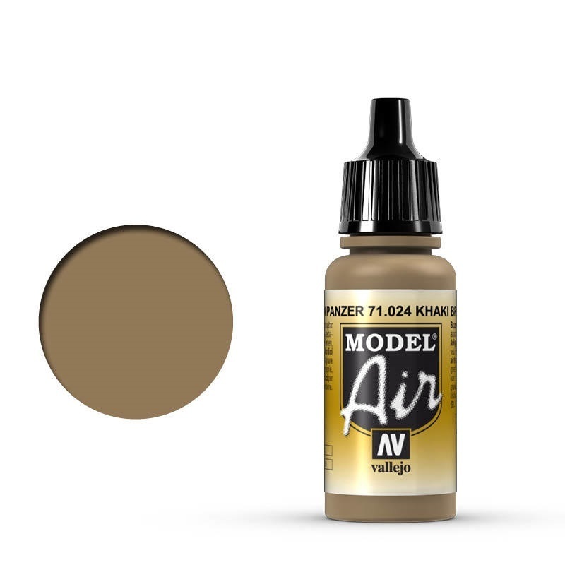 Vallejo Model Air Khaki Brown 17 ml Acrylic Airbrush Paint [7102