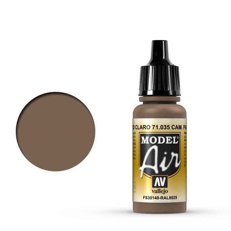 Vallejo Model Air Cam Pale Brown 17 ml Acrylic Airbrush Paint [7