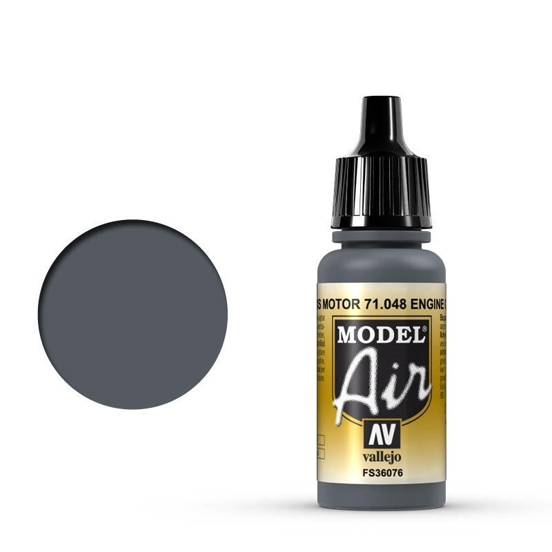 Vallejo Model Air Engine Gray 17 ml Acrylic Airbrush Paint [7104