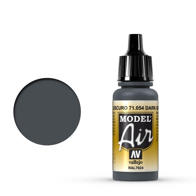 Vallejo Model Air Dark Gray Blue 17 ml Acrylic Airbrush Paint [7