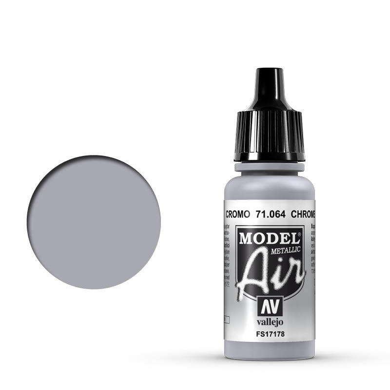 Vallejo Model Air Chrome 17 ml Acrylic Airbrush Paint [71064]