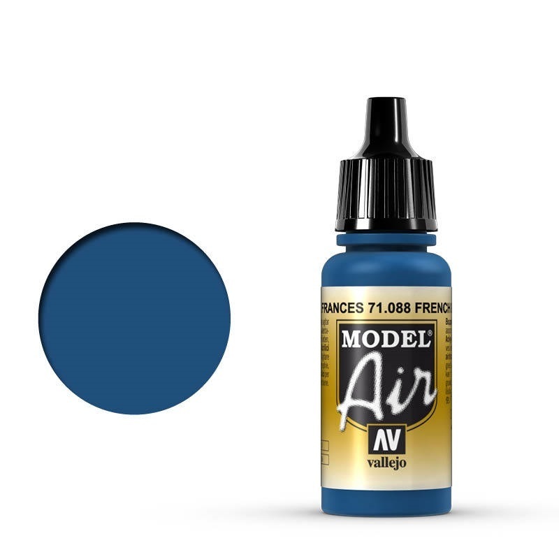 Vallejo Model Air French Blue 17 ml Acrylic Airbrush Paint [7108