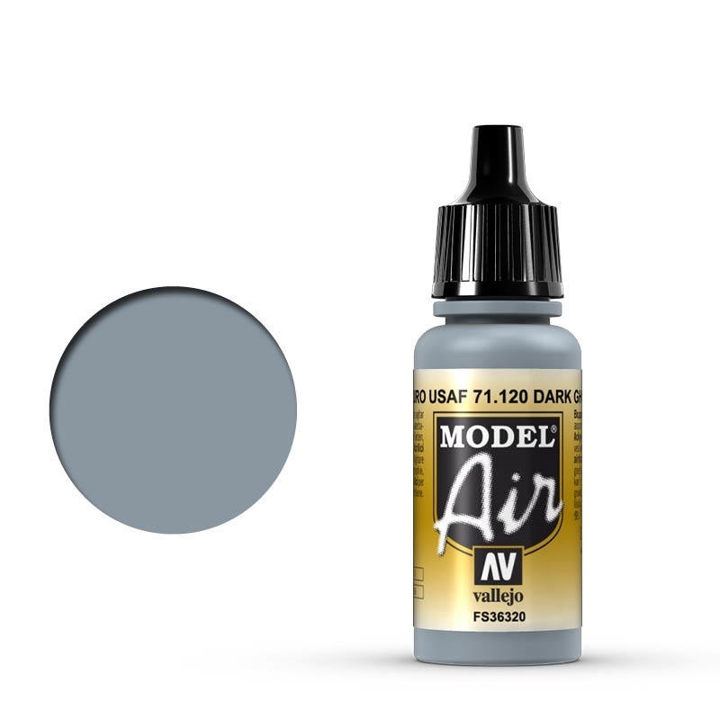 Vallejo Model Air Dark Ghost Gray 17 ml Acrylic Airbrush Paint [