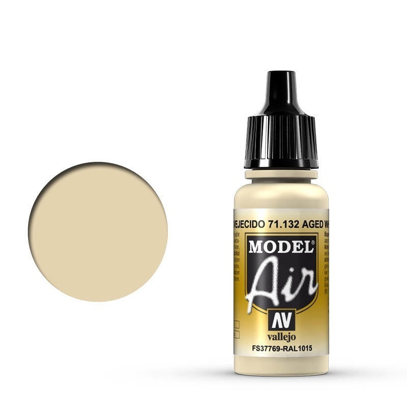 Vallejo Model Air Aged White 17 ml Acrylic Airbrush Paint [71132