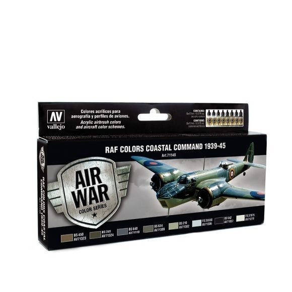 Vallejo Model Air RAF & FAA Coastal Command 1939-45 8 Colour Acr