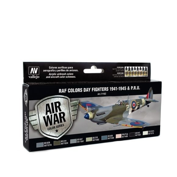 Vallejo Model Air WWII RAF Day Fighters 8 Colour Acrylic Airbrus