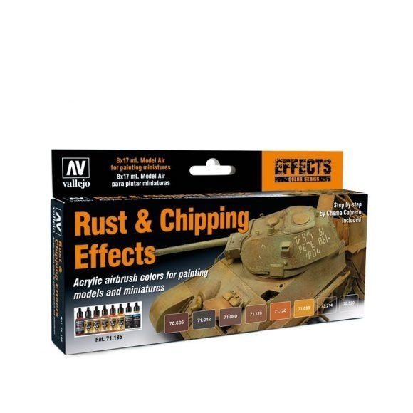 Vallejo Model Air Rust & Chipping Effects Colour Acrylic Airbrus