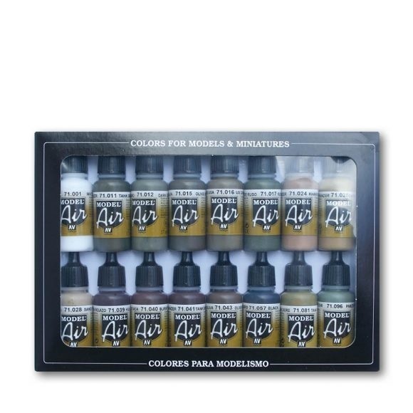 Vallejo Model Air German/Allied WWII 16 Colour Acrylic Airbrush