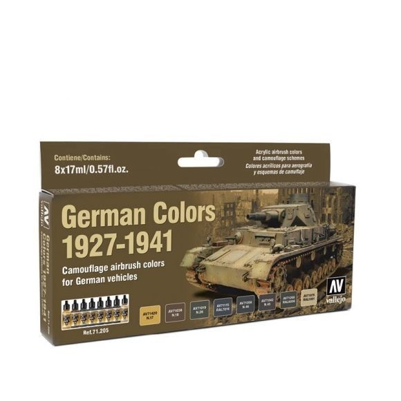 Vallejo Model Air German Colours 1927-1941 8 Colour Acrylic Airb