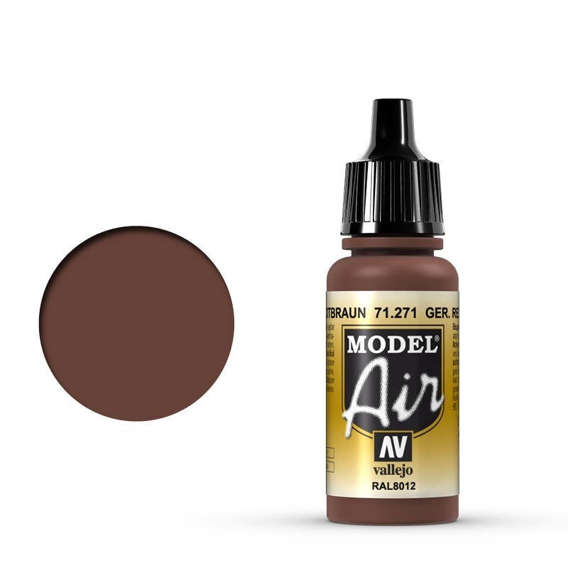 Vallejo Model Air German Red Brown 17 ml Acrylic Airbrush Paint