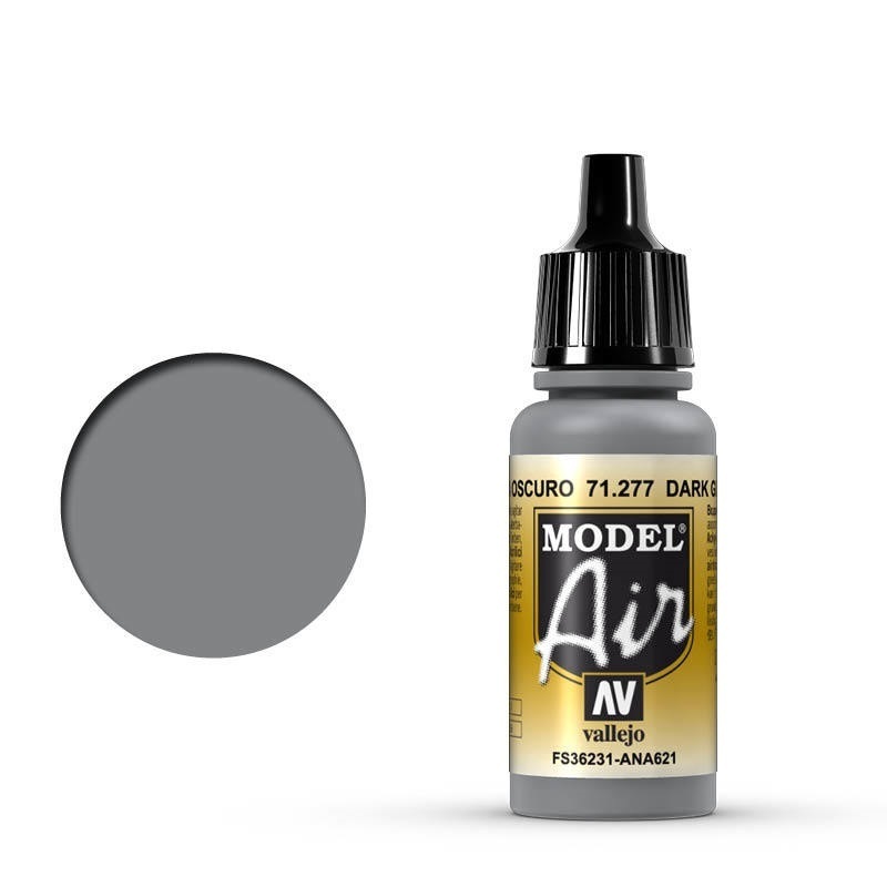 Vallejo Model Air Dark Gull Gray 17 ml Acrylic Airbrush Paint [7