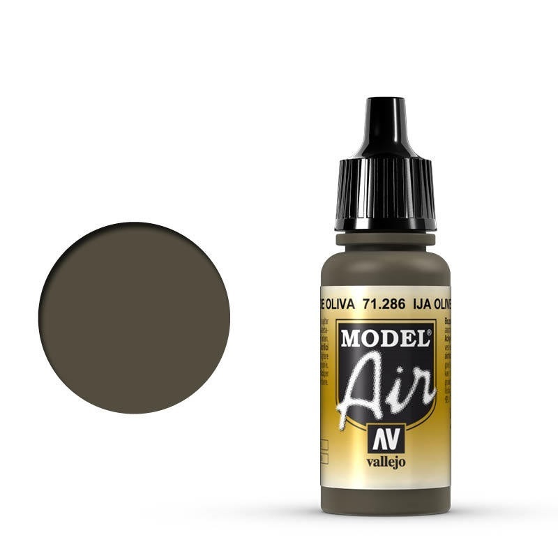 Vallejo Model Air IJA Olive Green 17 ml Acrylic Airbrush Paint [