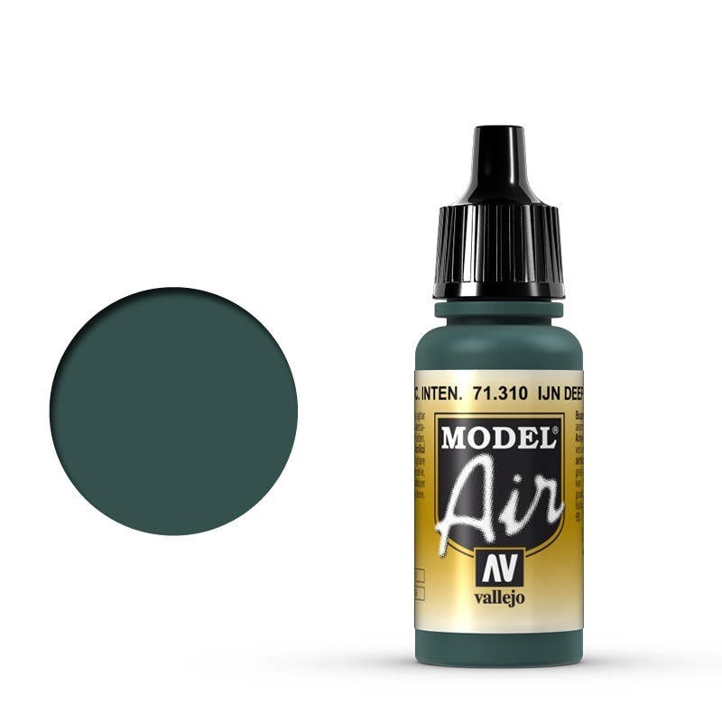 Vallejo Model Air IJN Deep Dark Green 17 ml Acrylic Airbrush Pai