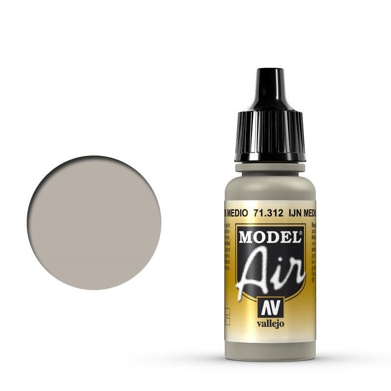 Vallejo Model Air IJN Medium Grey 17 ml Acrylic Airbrush Paint [