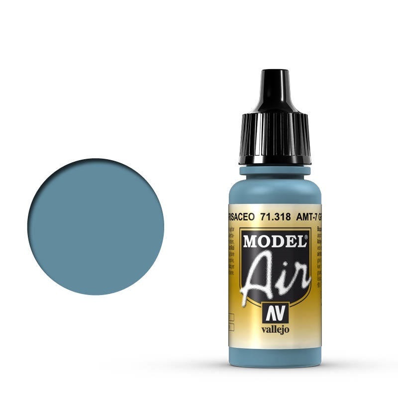 Vallejo Model Air AMT-7 Greyish Blue 17 ml Acrylic Airbrush Pain