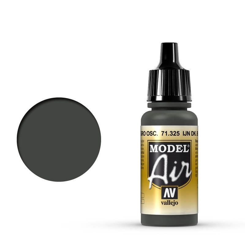 Vallejo Model Air IJN Dark Black Green 17 ml Acrylic Airbrush Pa