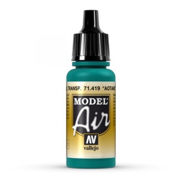 Vallejo Model Air Aotake' Translucent Blue 17ml Acrylic Paint [7