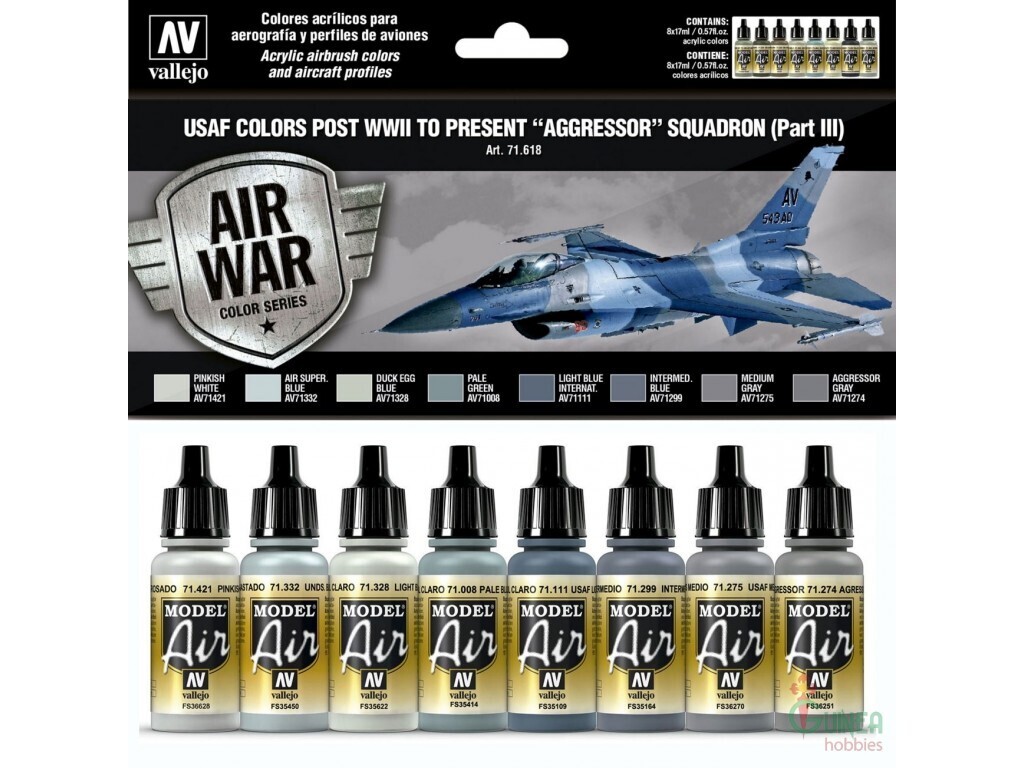 Vallejo Model Air USAF WWII to present Aggressor Squadron Part I