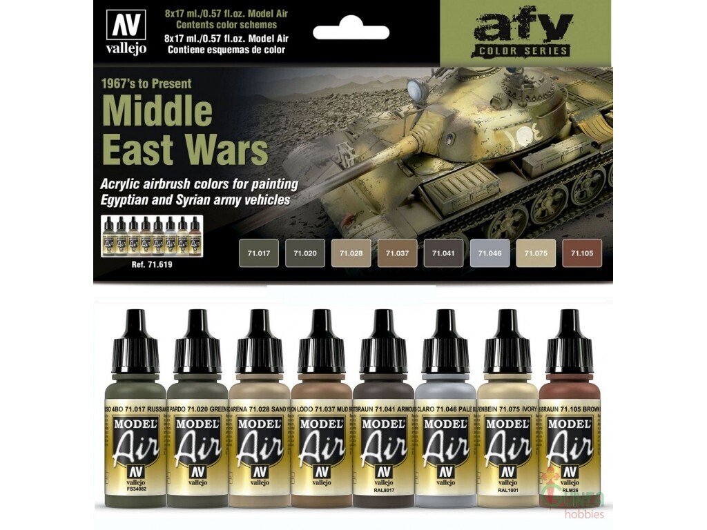 Vallejo Model Air Middle East Wars (1967's to present) 8 Colour