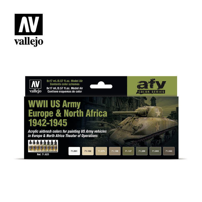 Vallejo Model Air US Army Europe & North Africa 1942-1945 [71625