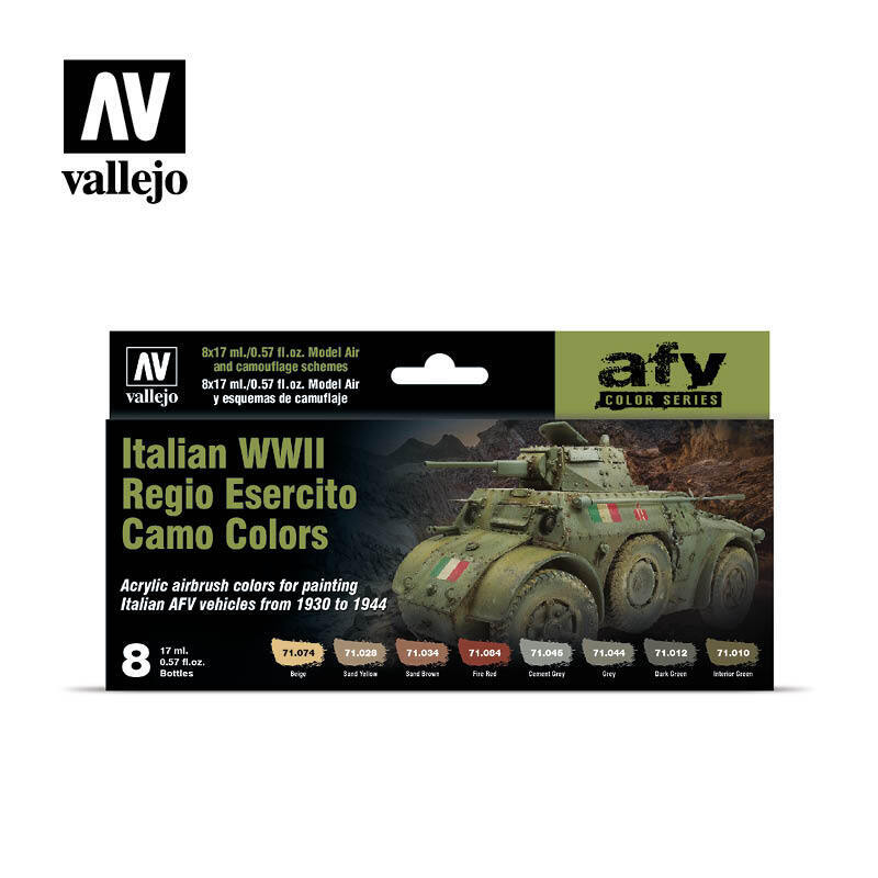 Vallejo Model Air Italian WWII Regio Esercito Camo Colors Acryli