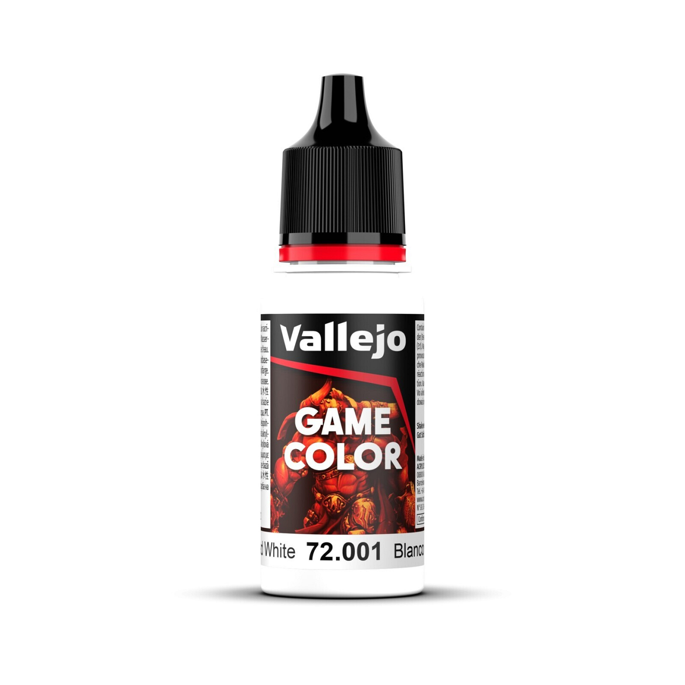 Vallejo Game Colour Dead White 18ml Acrylic Paint - New Formulat