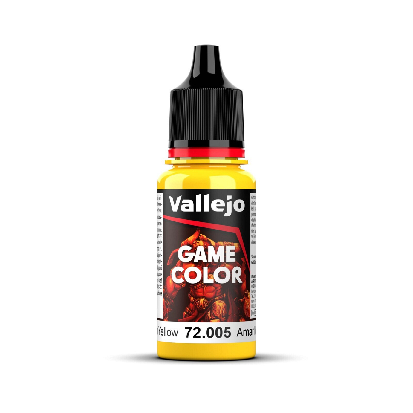 Vallejo Game Colour Moon Yellow 18ml Acrylic Paint - New Formula