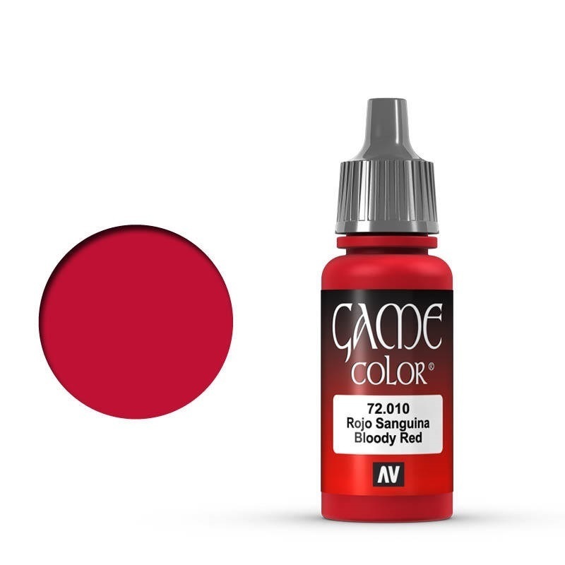 Vallejo Game Colour Bloody Red 17 ml Acrylic Paint [72010] - Old