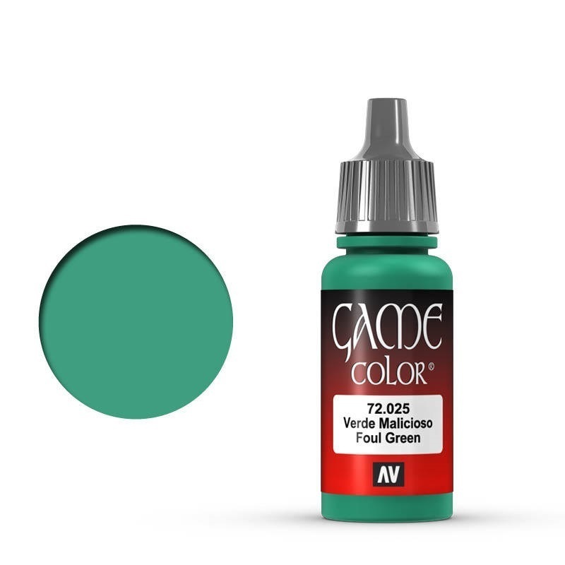 Vallejo Game Colour Foul Green 17 ml Acrylic Paint [72025] - Old