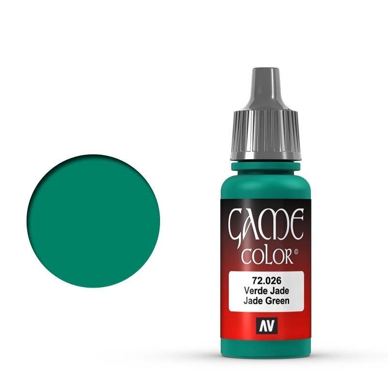 Vallejo Game Colour Jade Green 17 ml Acrylic Paint [72026] - Old