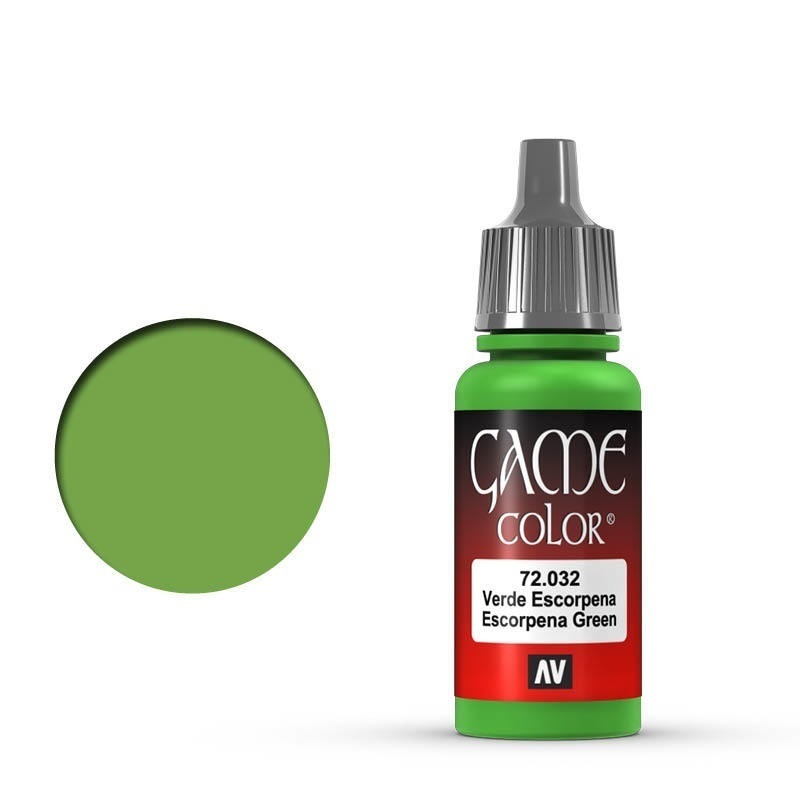 Vallejo Game Colour Scorpy Green 17 ml Acrylic Paint [72032] - O