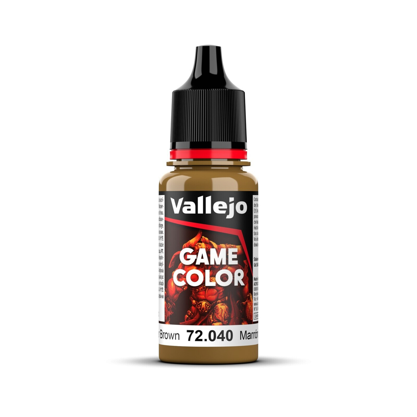 Vallejo Game Colour Leather Brown 18ml Acrylic Paint - New Formu