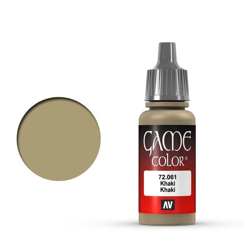 Vallejo Game Colour Khaki 17 ml Acrylic Paint [72061] - Old Form