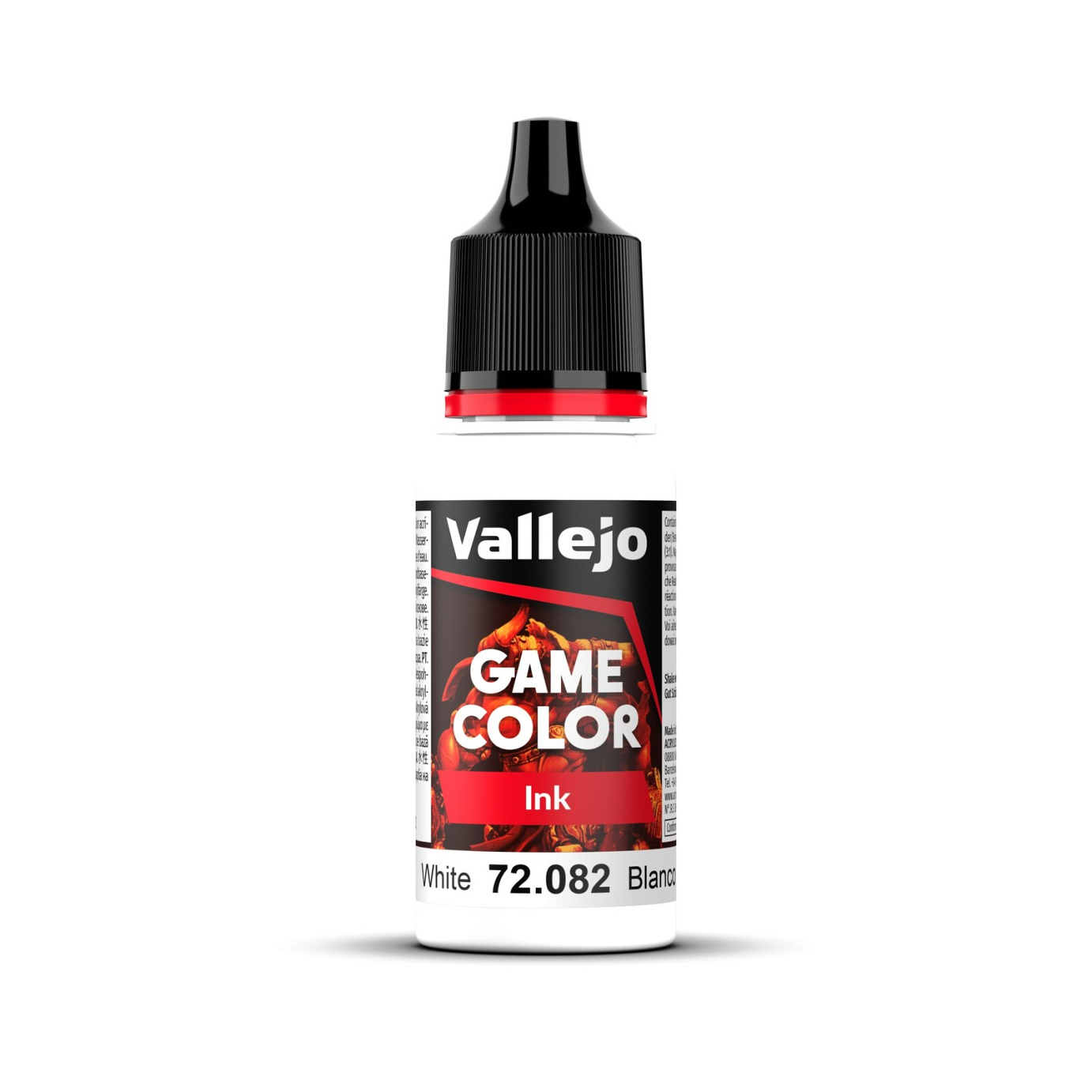 Vallejo Game Colour Ink White 18ml Acrylic Paint - New Formulati