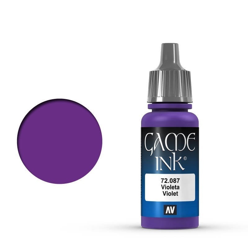 Vallejo Game Colour Ink Violet 17 ml Acrylic Paint [72087] - Old