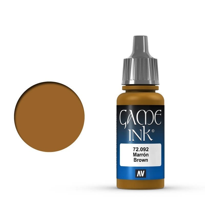 Vallejo Game Colour Ink Brown 17 ml Acrylic Paint [72092] - Old