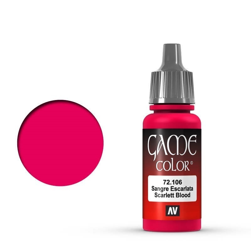 Vallejo Game Colour Scarlett Blood 17 ml Acrylic Paint [72106] -