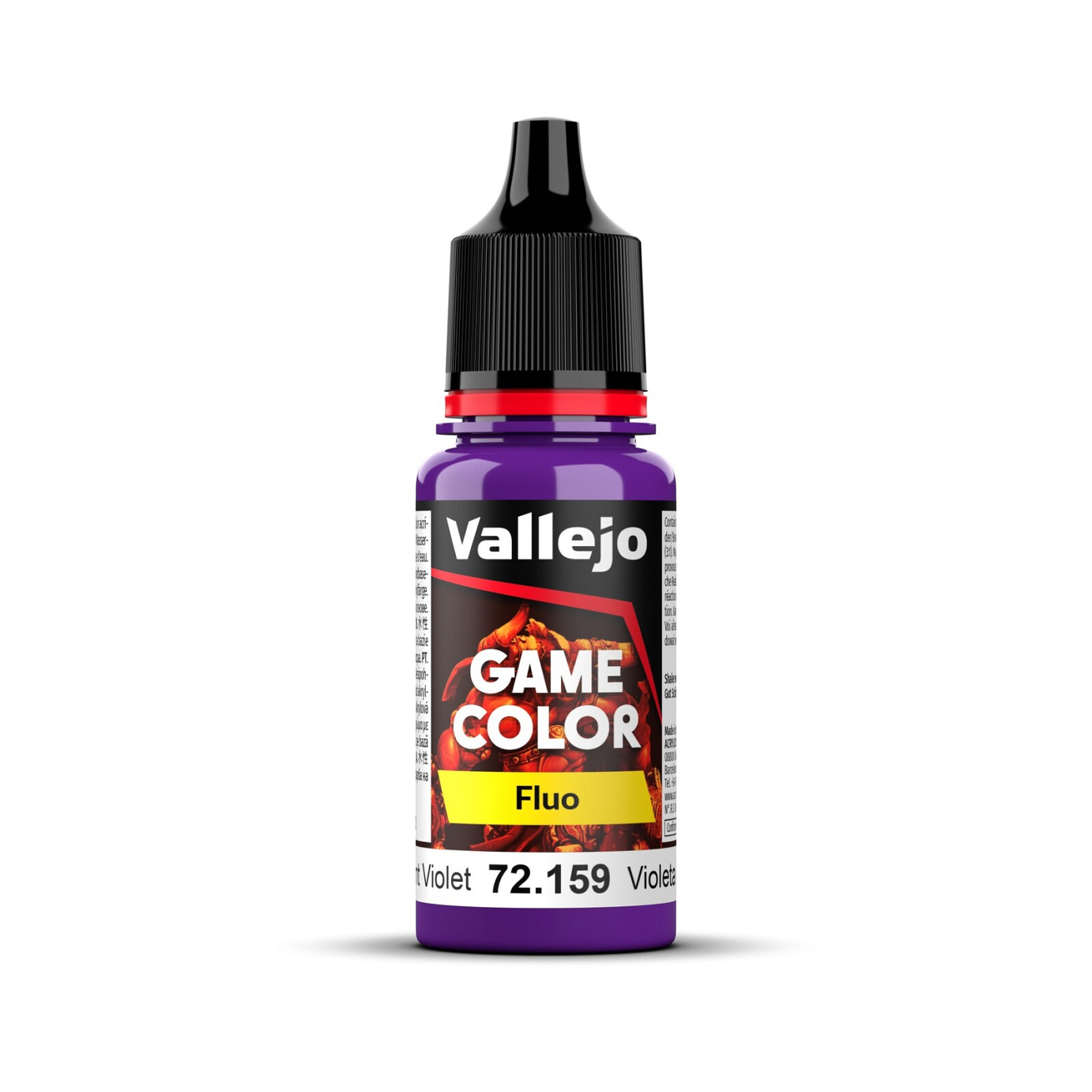 Vallejo Game Colour Fluorescent Violet 18ml Acrylic Paint - New