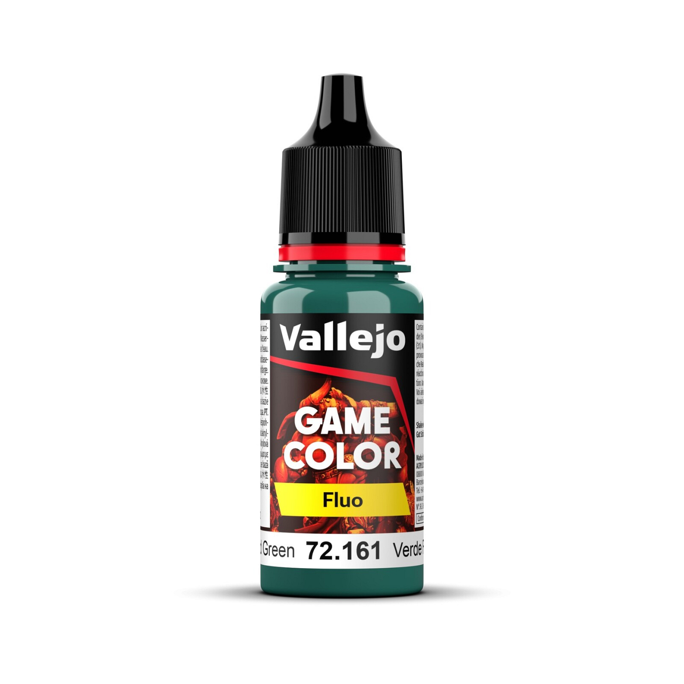 Vallejo Game Colour Fluorescent Cold Green 18ml Acrylic Paint -