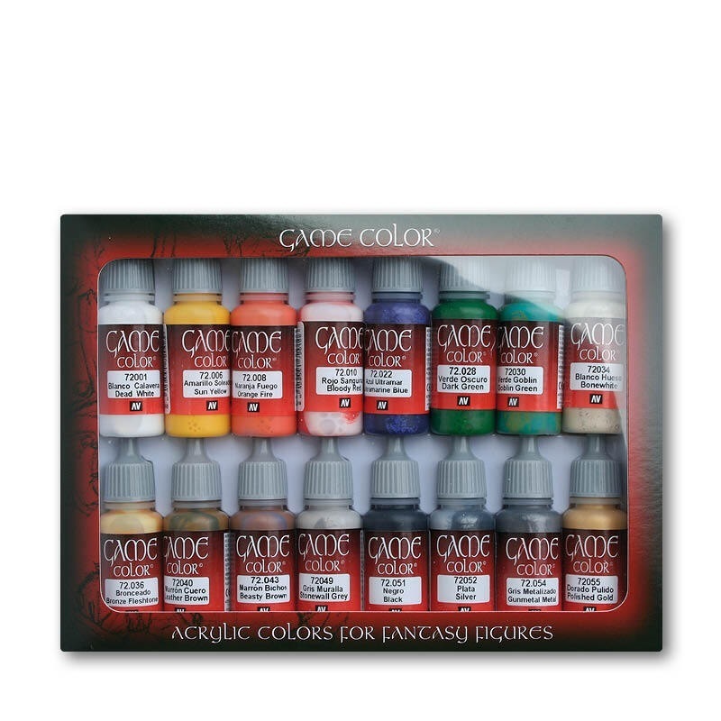 Vallejo Game Colour Introduction 16 Colour Set Acrylic Paint [72