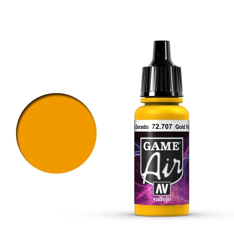 Vallejo Game Air Gold Yellow 17 ml Acrylic Airbrush Paint [72707