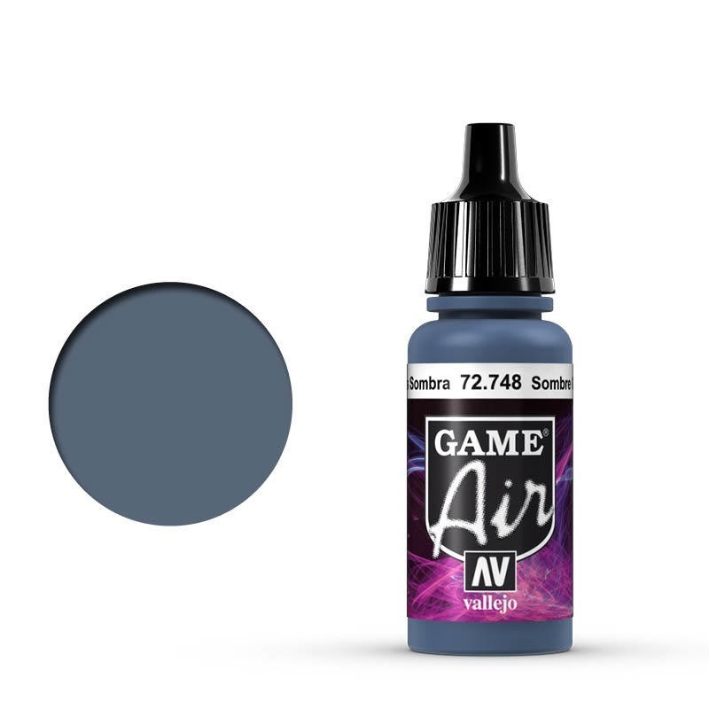 Vallejo Game Air Sombre Grey 17 ml Acrylic Airbrush Paint [72748