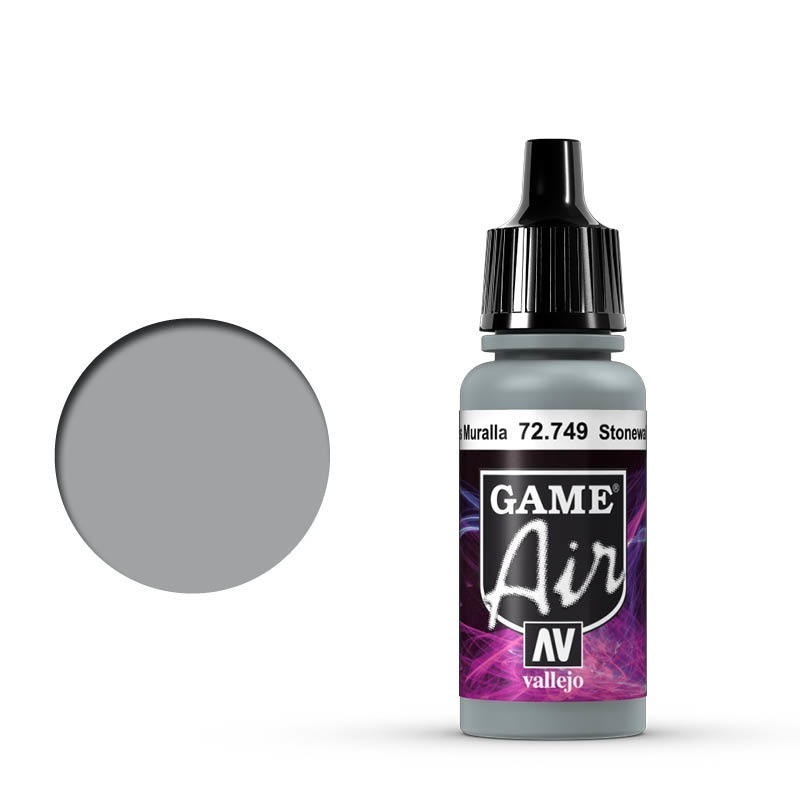 Vallejo Game Air Stonewall Grey 17 ml Acrylic Airbrush Paint [72