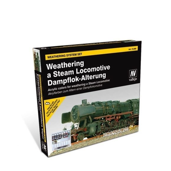 Vallejo Model Colour Box Set Weathering a Steam Locomotive [7309