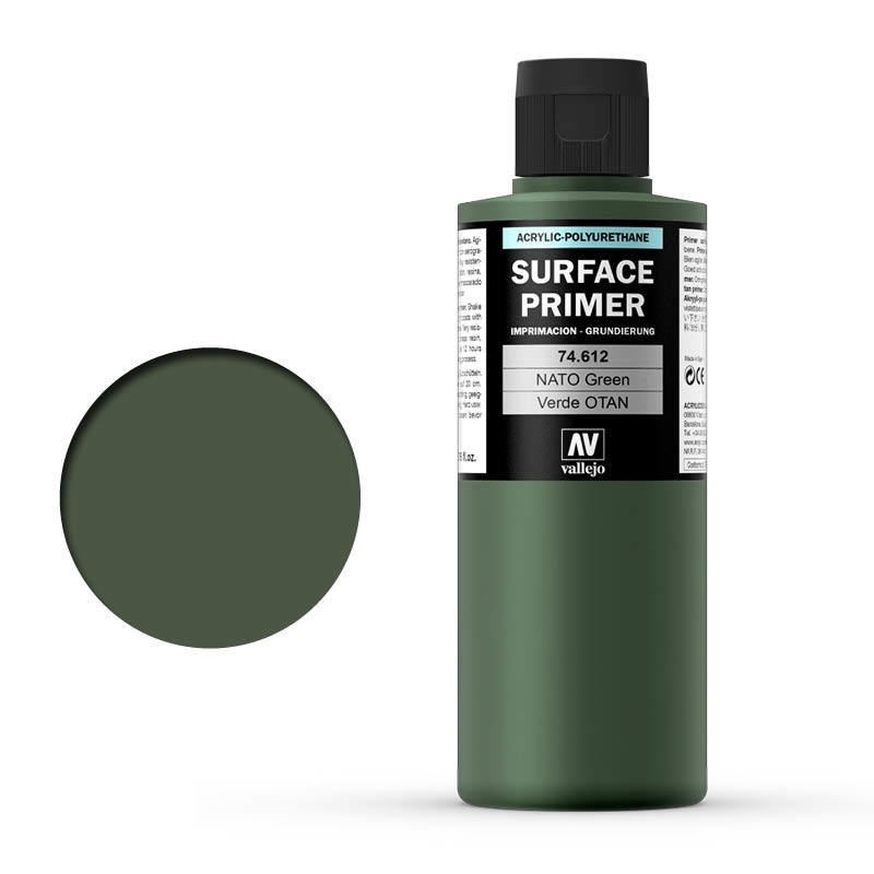 Vallejo Surface Primer Colour NATO Green 200 ml [74612]