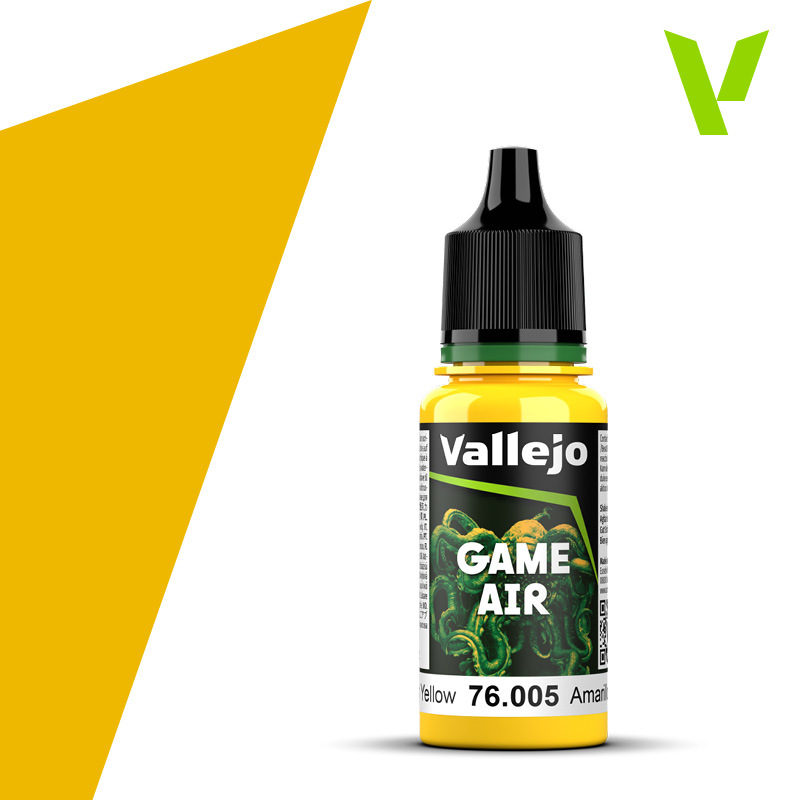 Vallejo Game Air Moon Yellow 18 ml Acrylic Paint - New Formulati