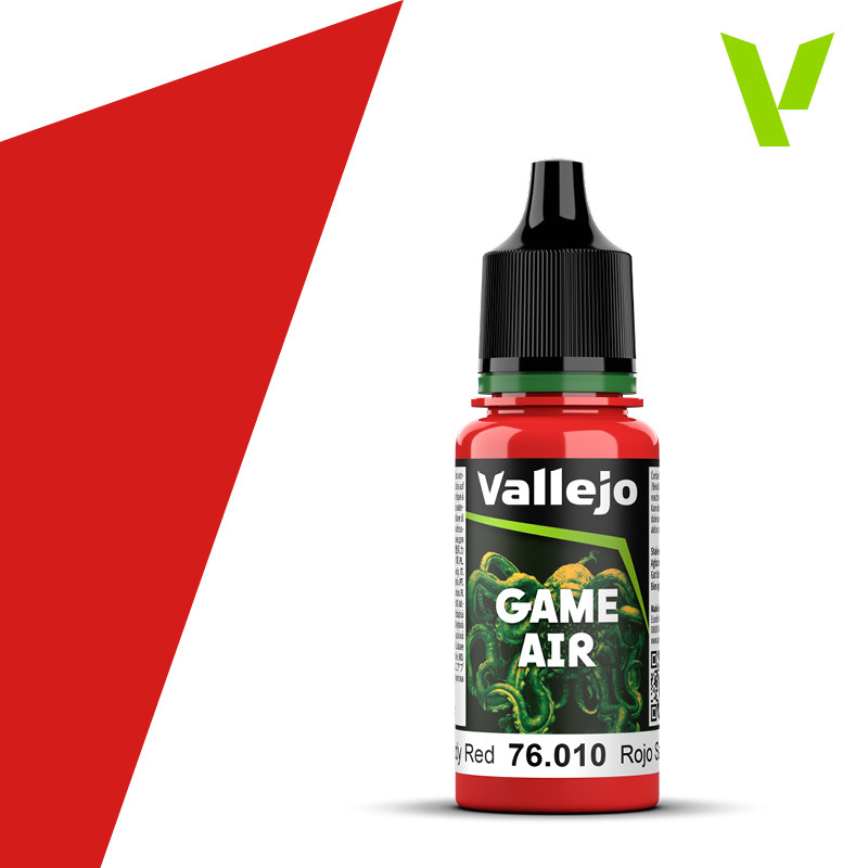 Vallejo Game Air Bloody Red 18 ml Acrylic Paint - New Formulatio